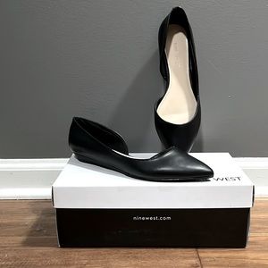 Nine West ballet flats NIB Size 5.5 Black
